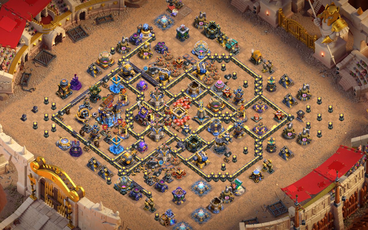 Town Hall 18 Legend Base layout by Sheikh Sadik