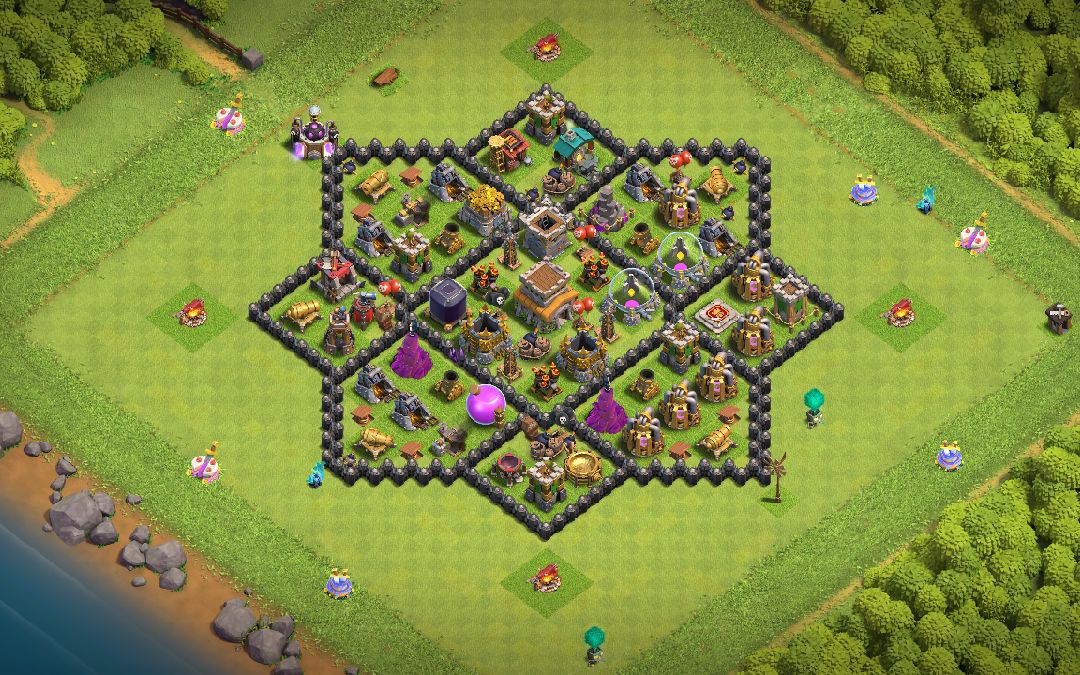 Town Hall 8 Farming Base layout by S1X