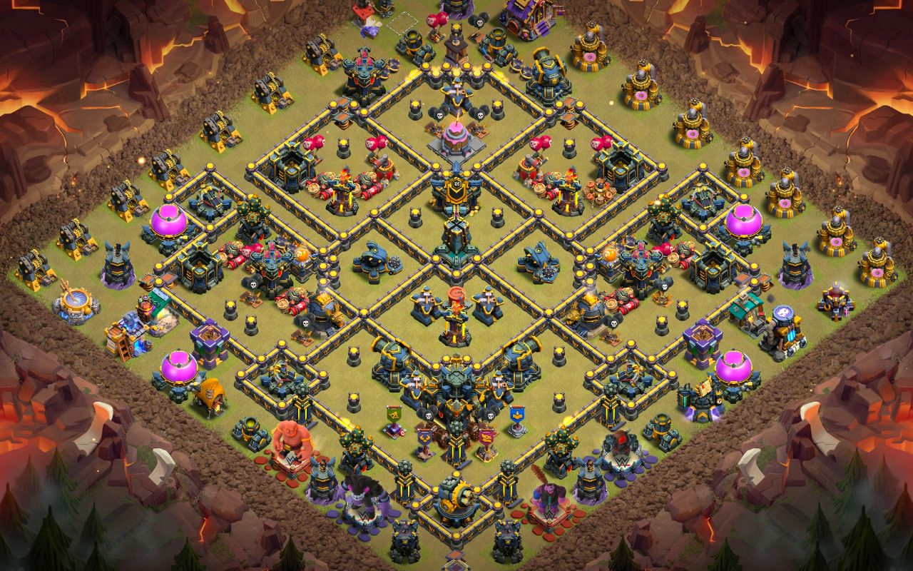 Town Hall 17 War Base layout by Jastineeex