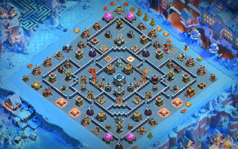 Town Hall 13 Farming Base layout by @Scarlett08