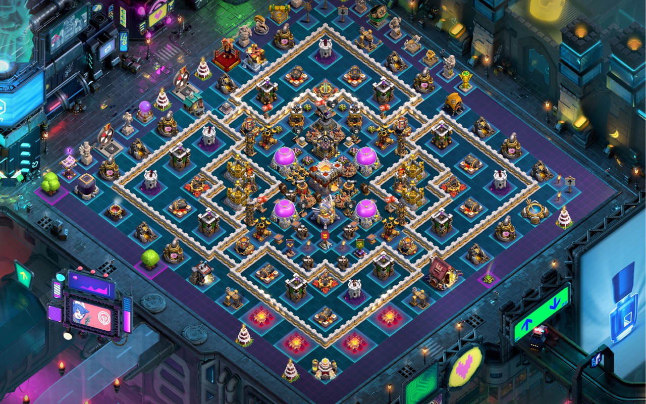 Town Hall 11 War Base layout by Azog