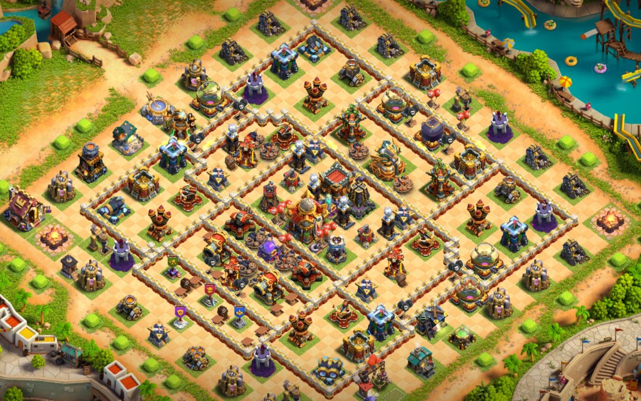 Town Hall 16 War Base layout by Shakil Ahmed