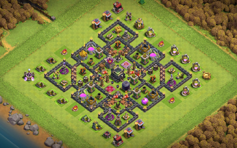 Town Hall 9 War Base layout by Surya_54