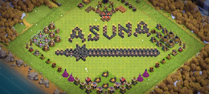 Town Hall 9 Fun Base layout by Asuna Yuuki