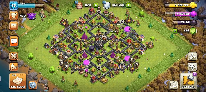 Town Hall 9 Trophy Base layout by MaGic