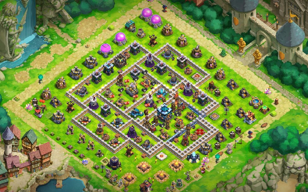 Town Hall 13 Trophy Base layout by Nandan Nath