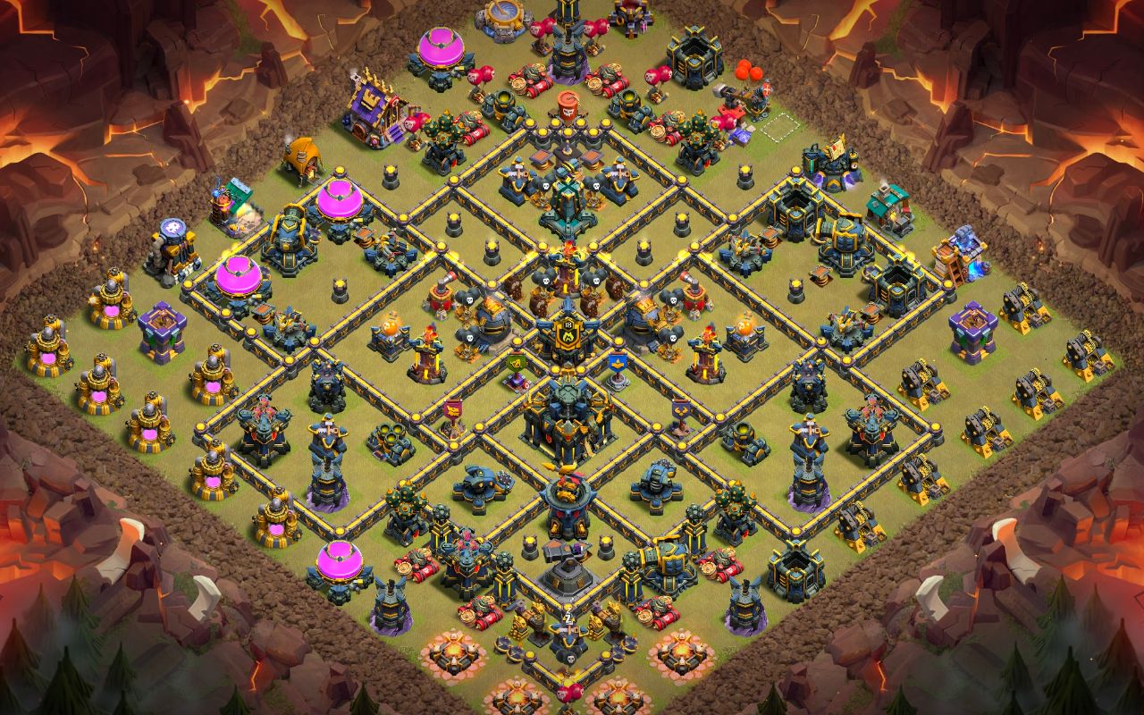Town Hall 17 War Base layout by Jastineeex