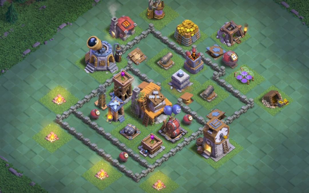 Builder Hall 4 Builder Base layout by XLR8