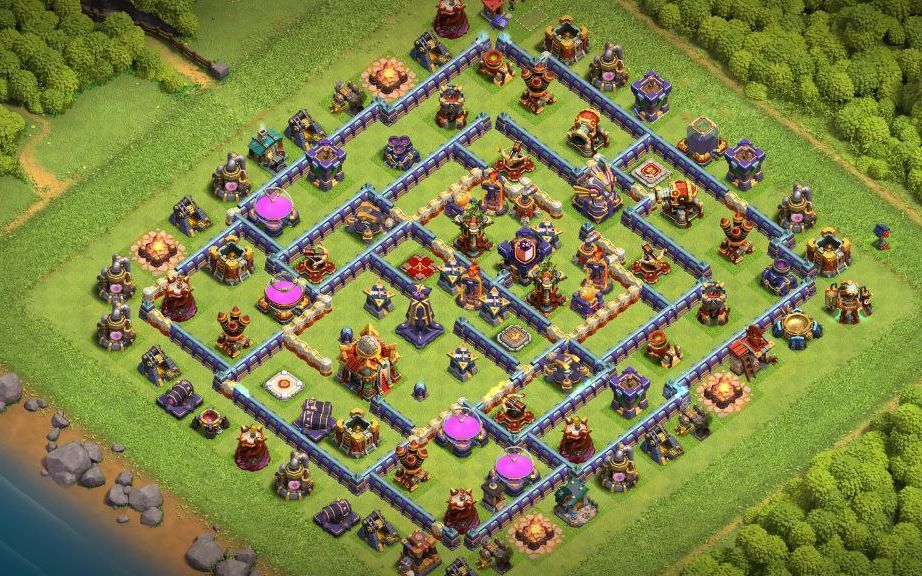Town Hall 16 Trophy Base layout by XLR8