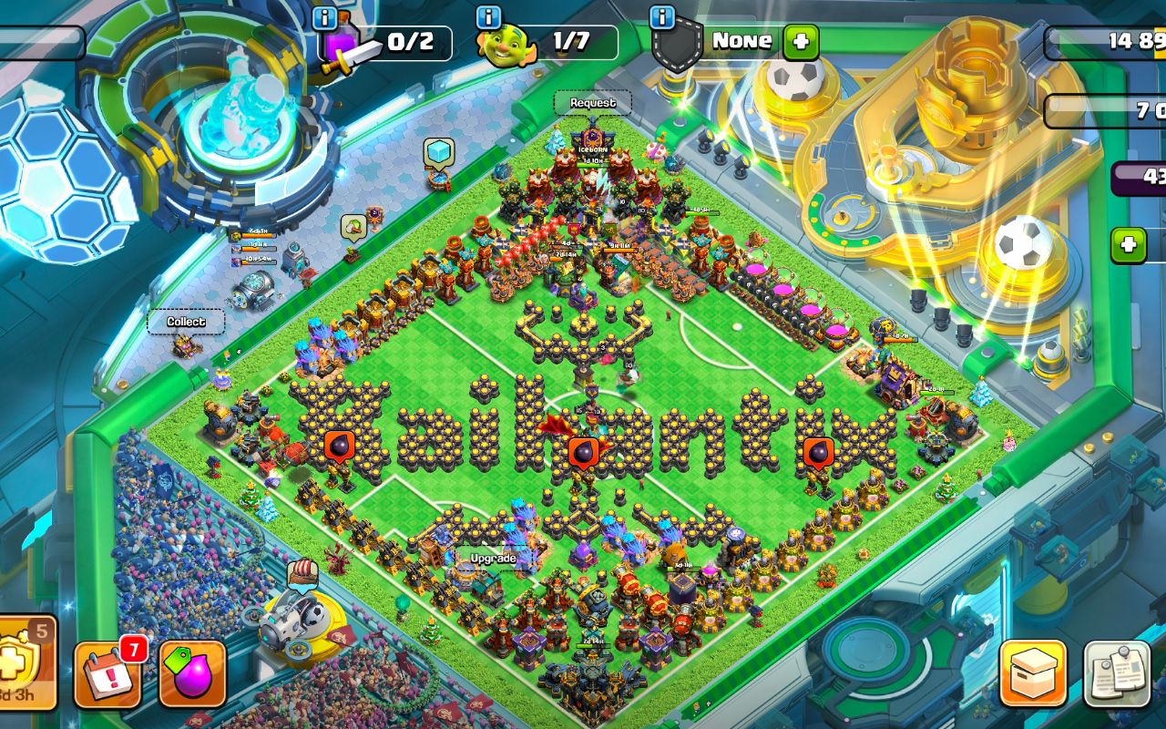 Town Hall 17 Fun Base layout by Raihantix