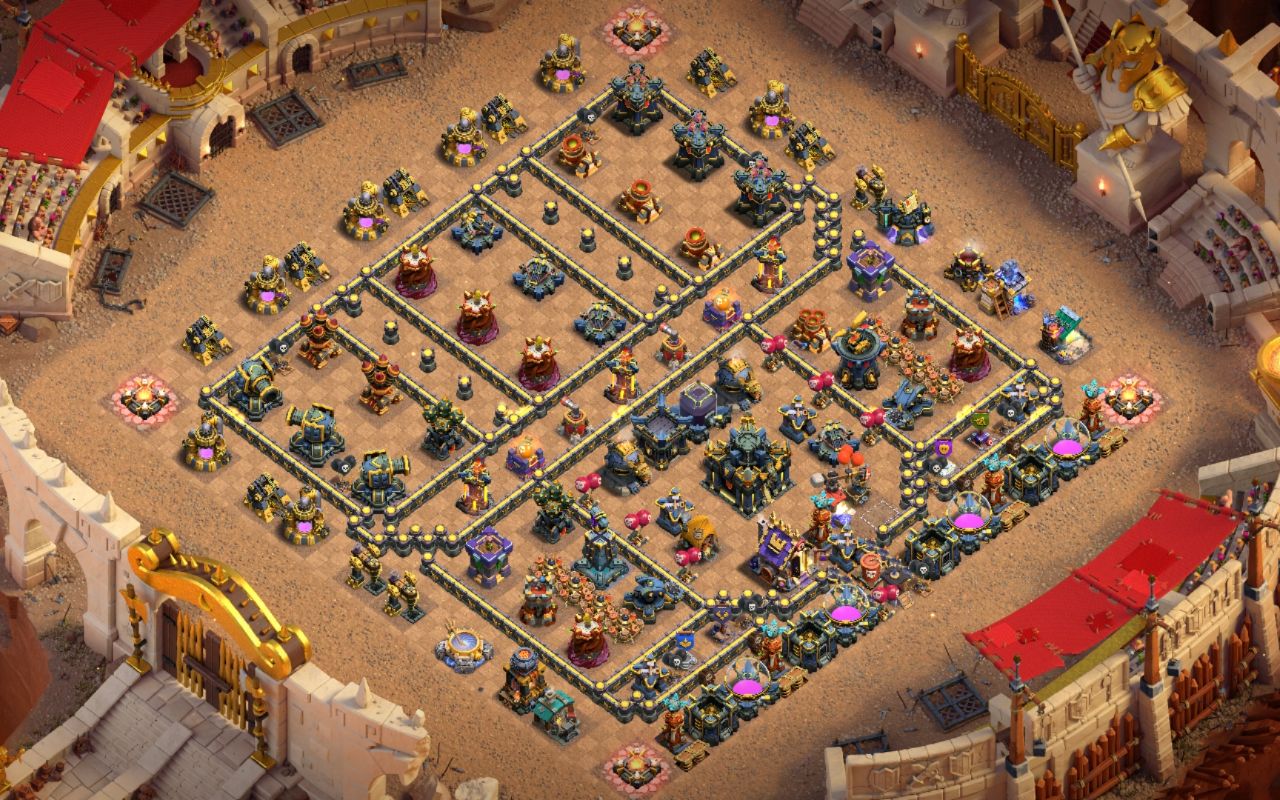 Town Hall 17 War Base layout by Mustafa