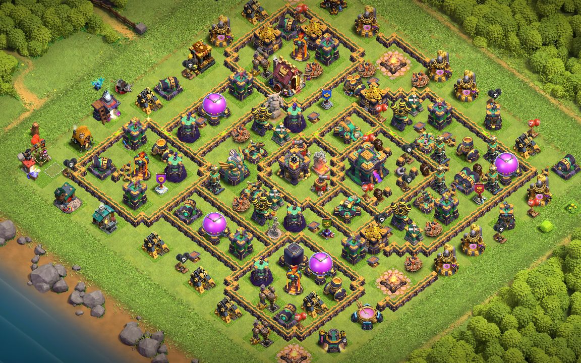 Town Hall 14 CWL Base layout by BangHanZ