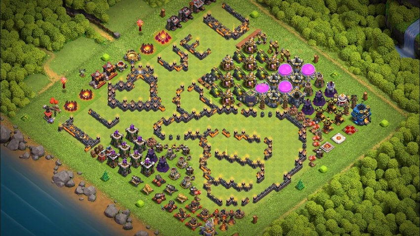 Town Hall 12 Fun Base layout by TReX