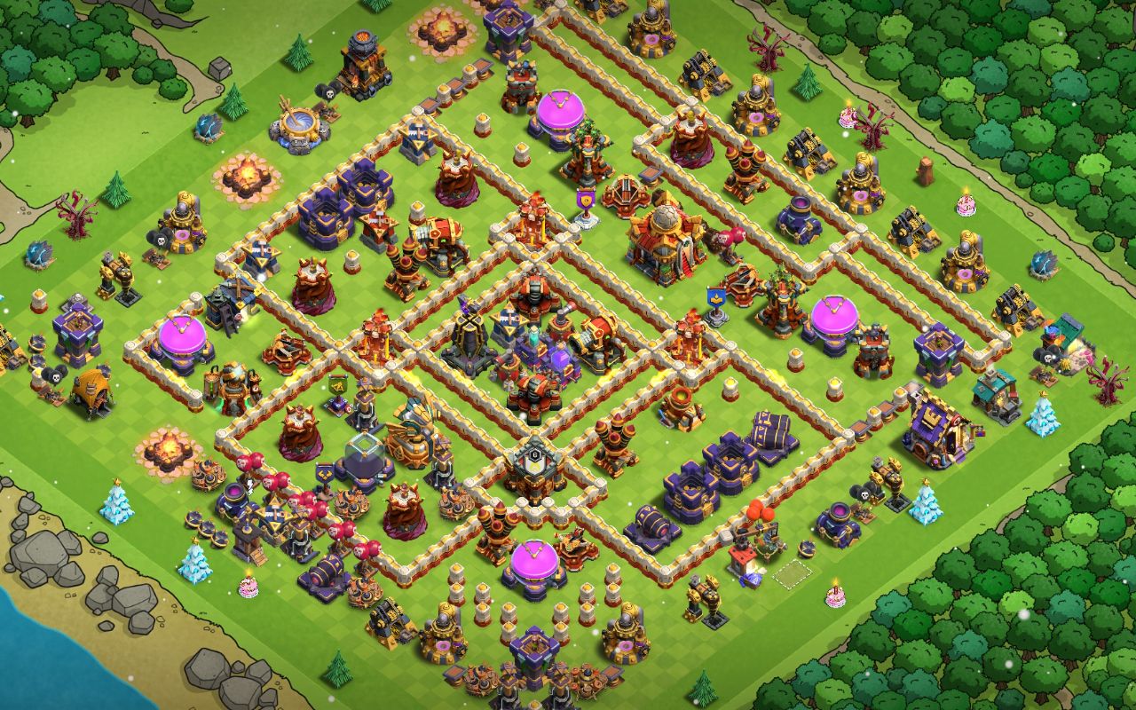 Town Hall 16 War Base layout by Saud