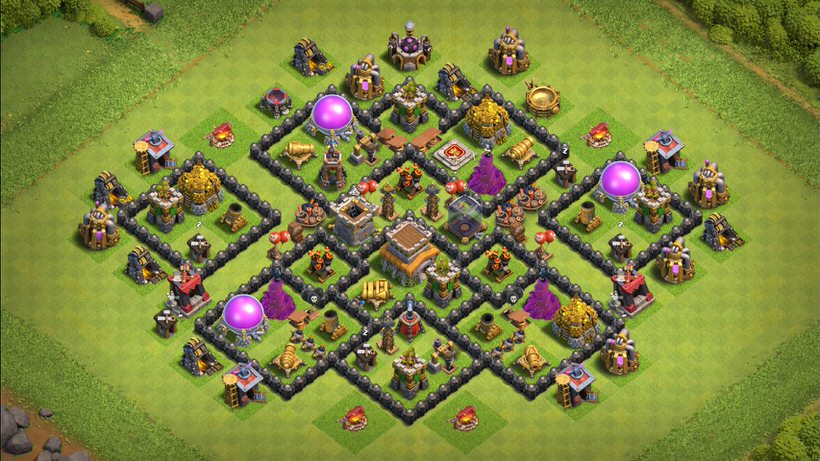 Town Hall 8 Hybrid Base layout by TReX