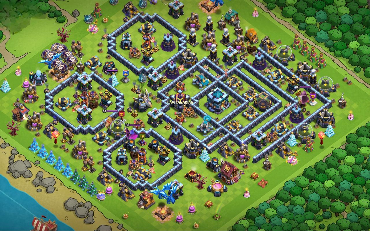 Town Hall 13 Trophy Base layout by User