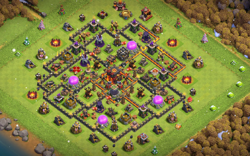 Town Hall 10 Trophy Base layout by User