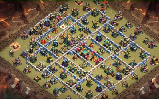 Town Hall 14 War Base layout by Gaming Sanged