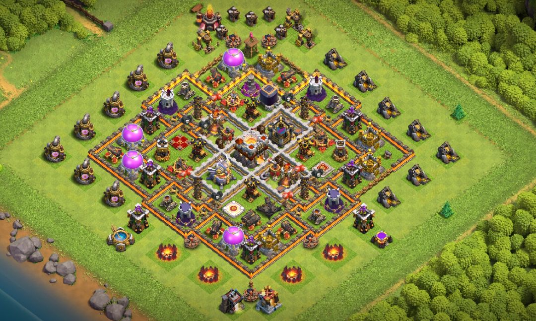 Town Hall 11 Hybrid Base layout by ¤《DR》¤