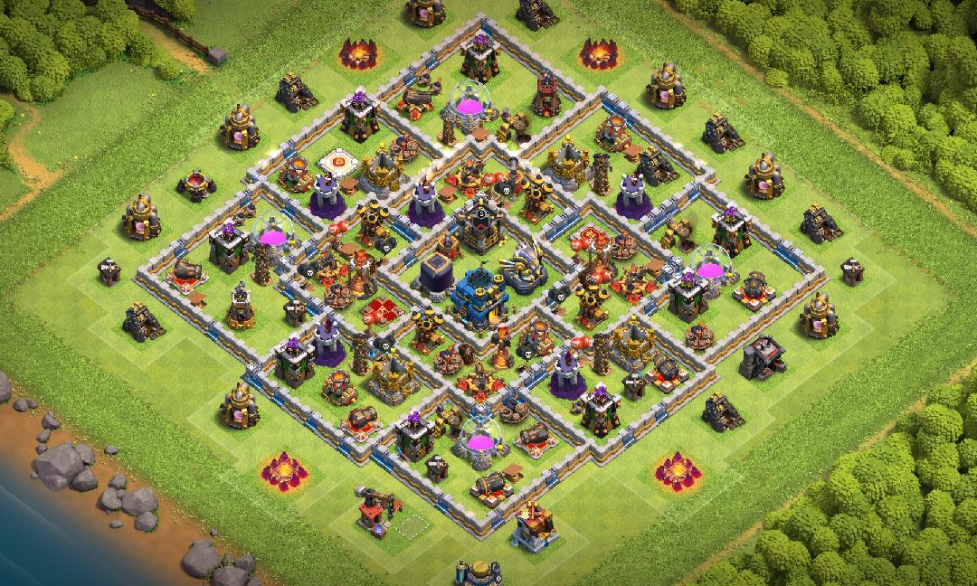 Town Hall 12 Trophy Base layout by OisikPlays