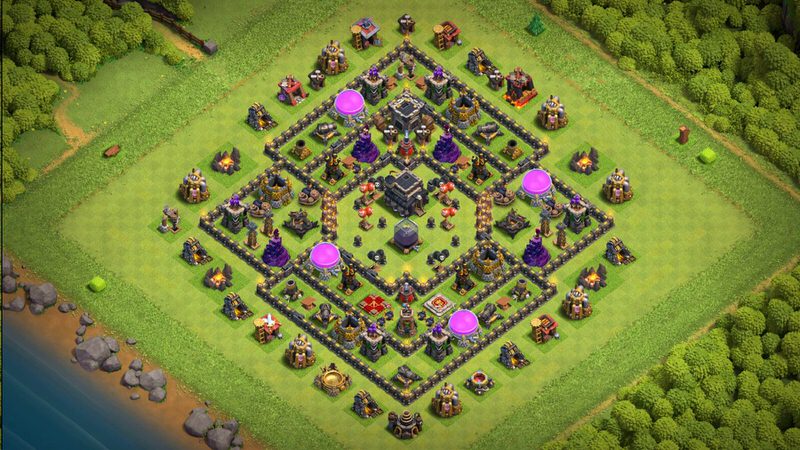 Town Hall 9 Farming Base layout by TReX