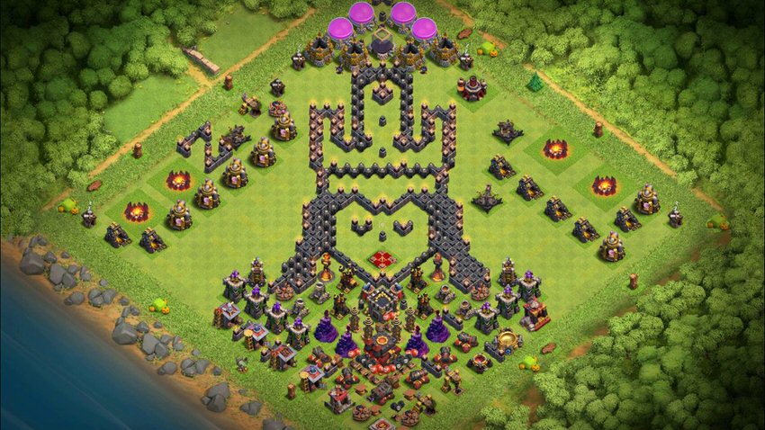 Town Hall 10 Fun Base layout by TReX