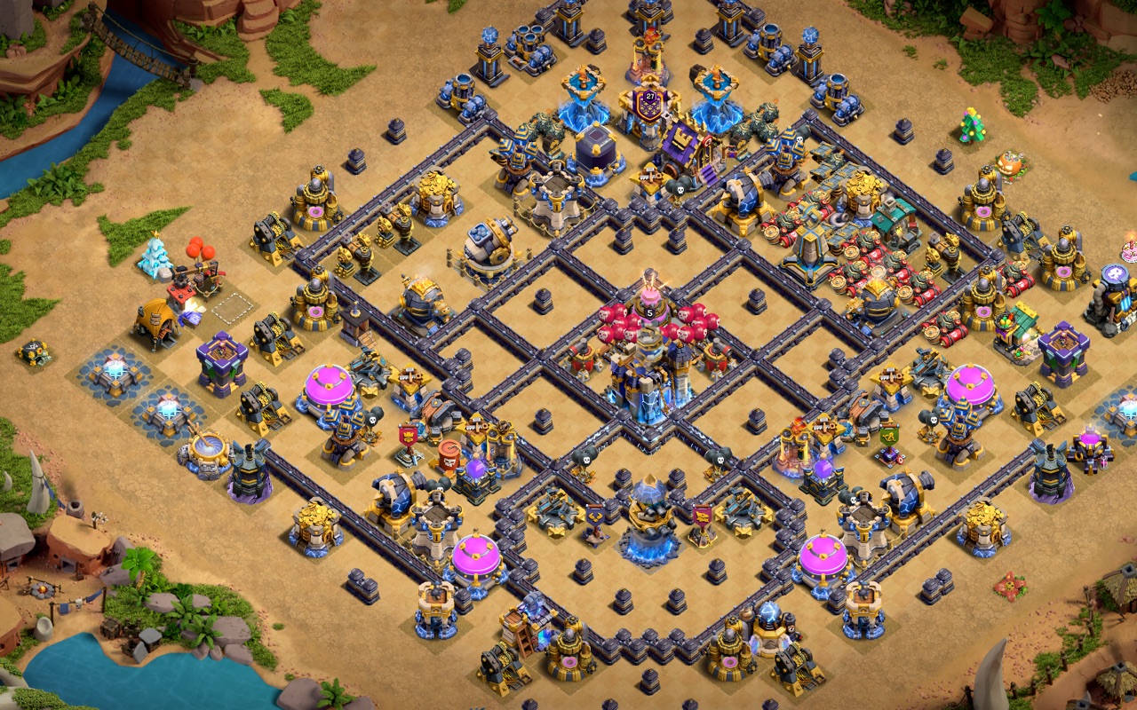 Town Hall 18 War Base layout by Kings Villa