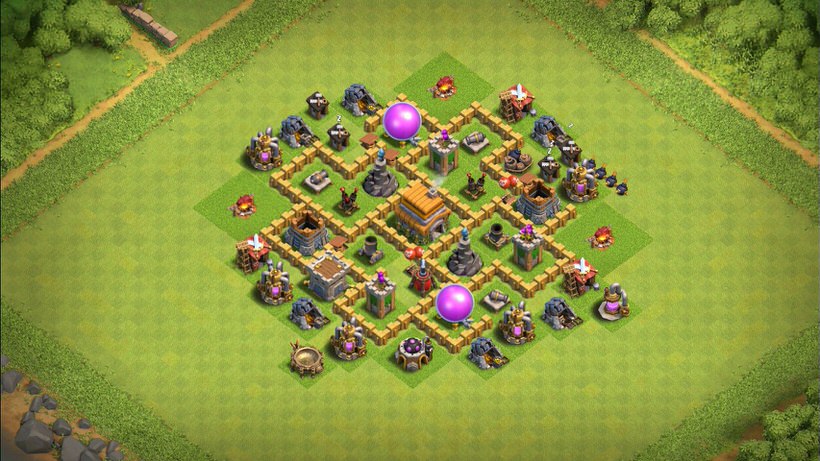 Town Hall 6 Trophy Base layout by TReX