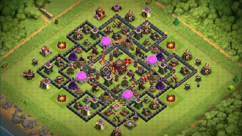 Town Hall 10 Farming Base layout by TReX
