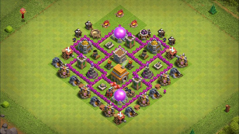 Town Hall 6 Trophy Base layout by TReX