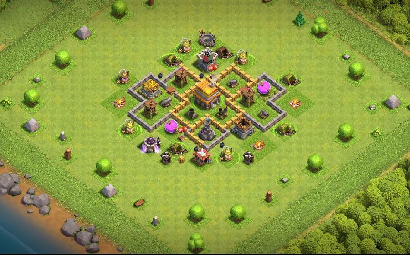 Town Hall 5 Trophy Base layout by ™ANIK_♚100