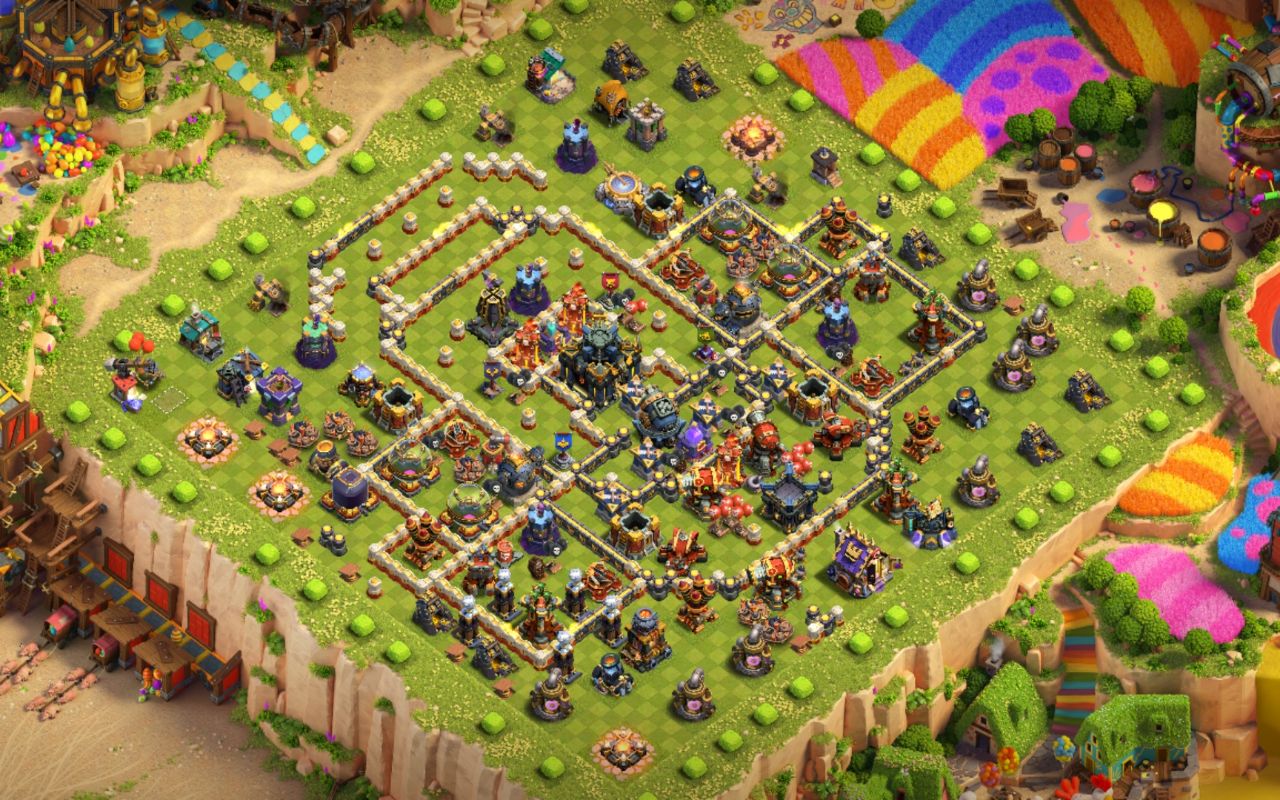 Town Hall 17 Trophy Base layout by Shakil The Flyn