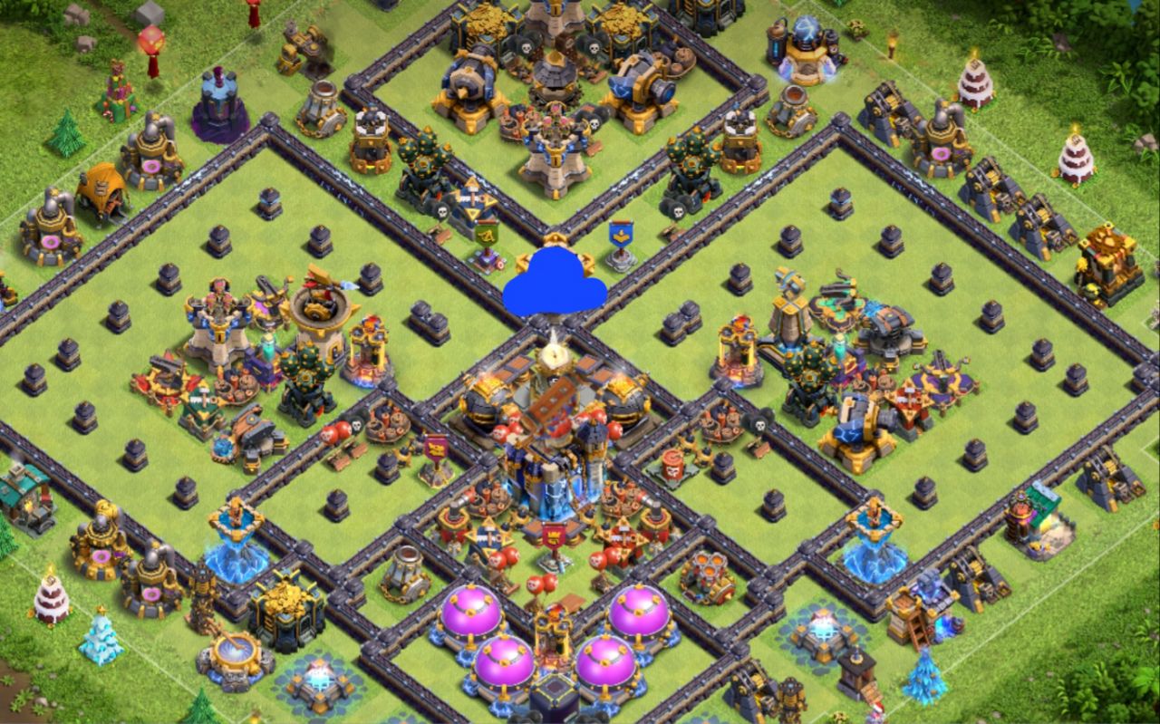Town Hall 18 Trophy Base layout by sourena