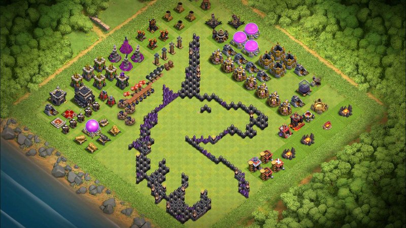 Town Hall 9 Fun Base layout by TReX