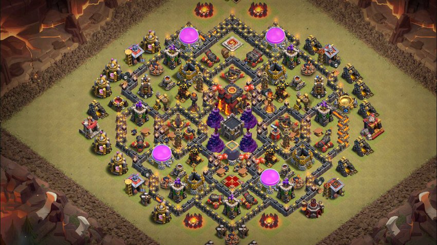 Town Hall 10 War Base layout by TReX