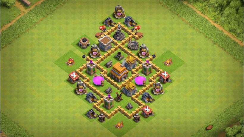 Town Hall 5 Farming Base layout by TReX