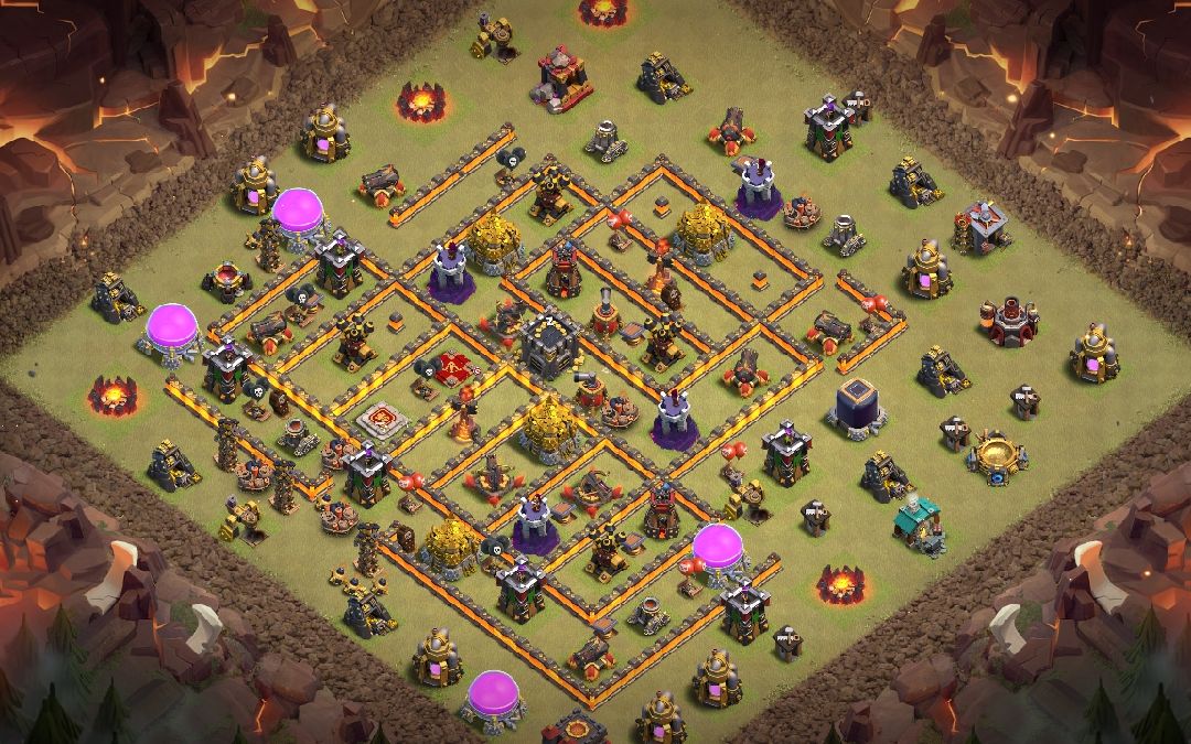 Town Hall 10 War Base layout by MD Yasir Gaming