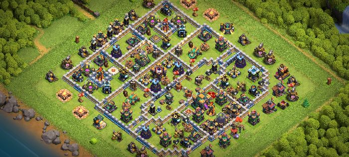 Town Hall 14 Trophy Base layout by TReX