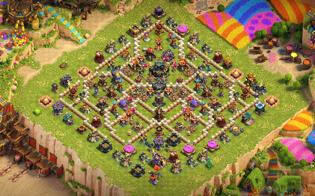 Town Hall 17 Hybrid Base layout by Atilla The Pun
