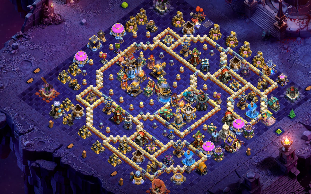 Town Hall 18 Hybrid Base layout by Sn0w0wl