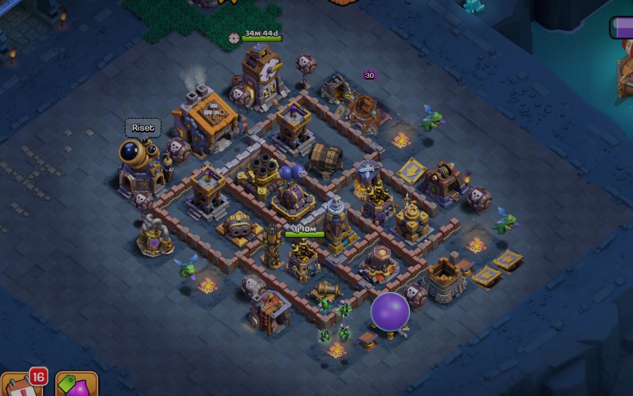 Builder Hall 9 Builder Base layout by Cosmic Princess
