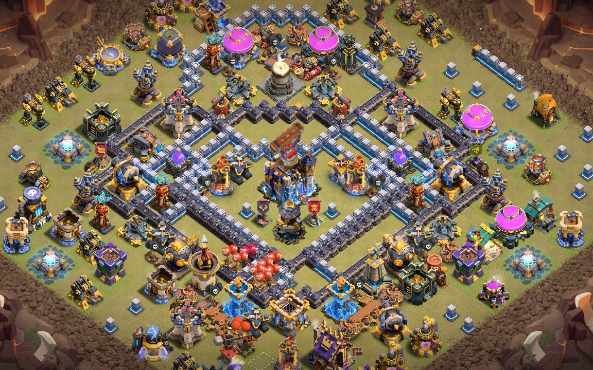 Town Hall 18 Trophy Base layout by King Omid