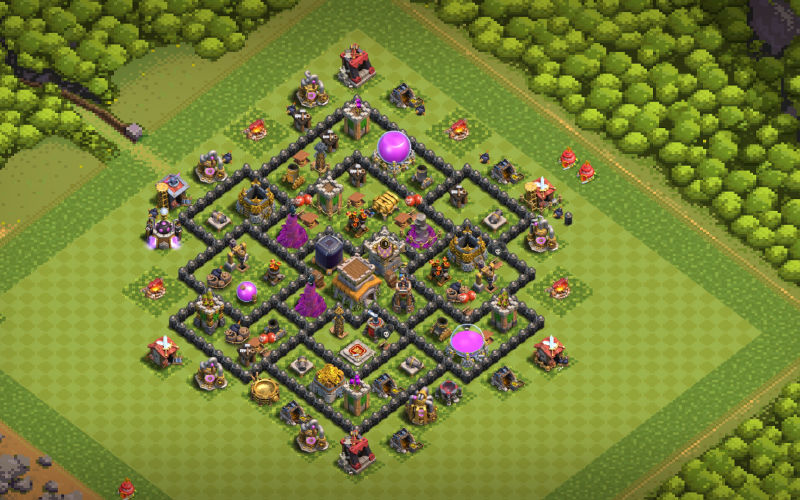 Town Hall 8 Trophy Base layout by prince of hell