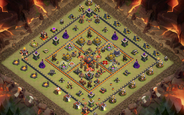 Town Hall 10 Farming Base layout by Greninja