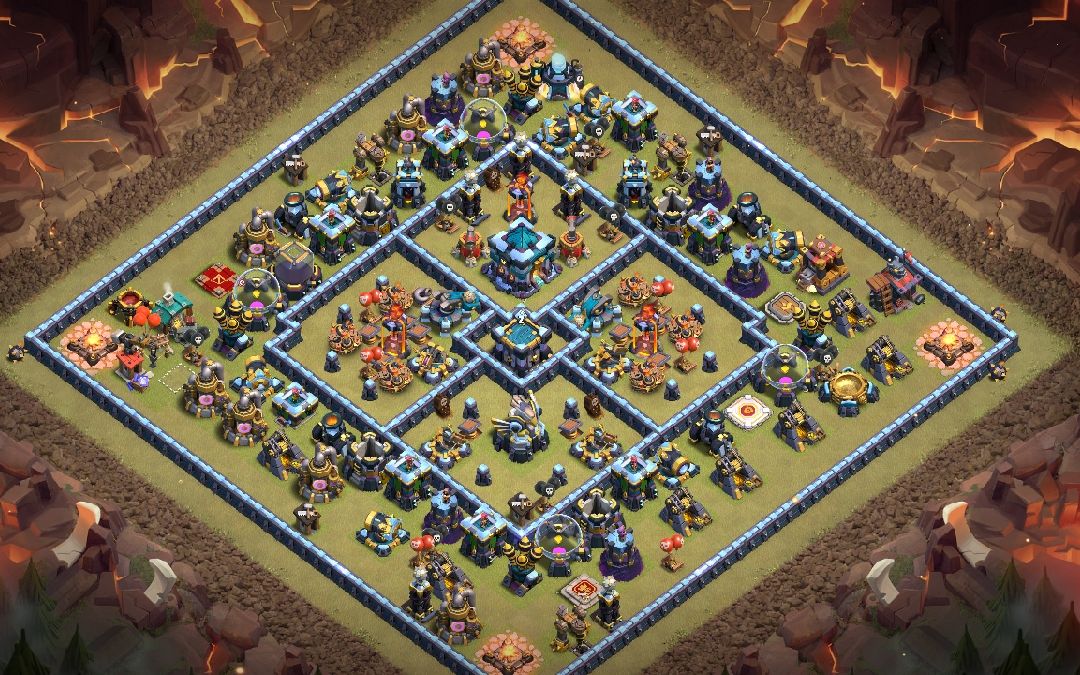 Town Hall 13 War Base layout by MD Yasir Gaming