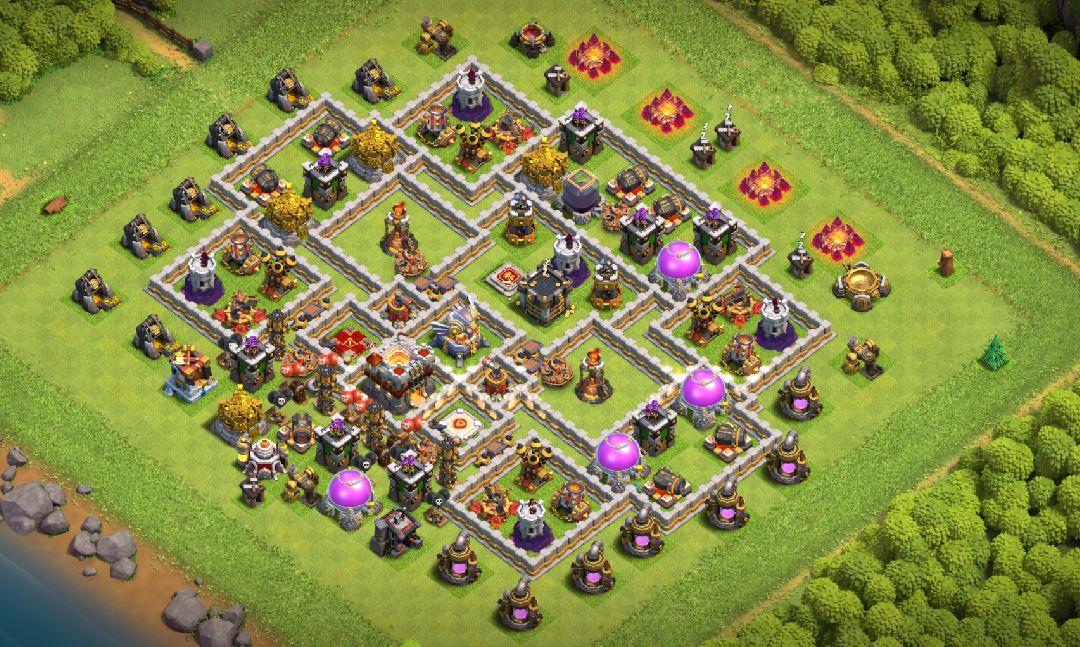 Town Hall 11 Trophy Base layout by ¤《DR》¤