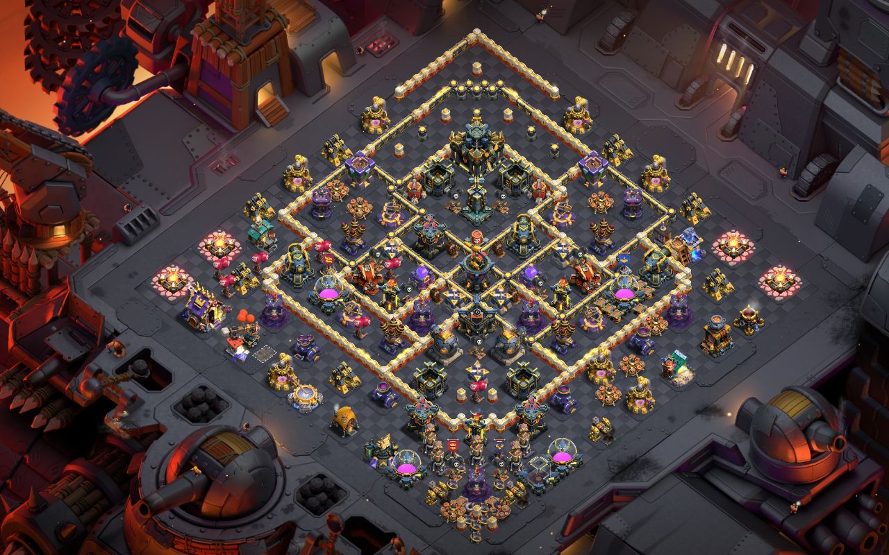 Town Hall 17 War Base layout by `★★★`