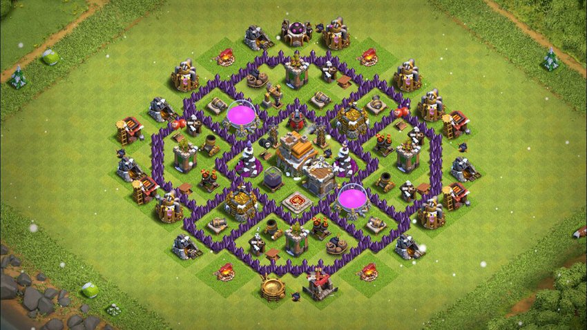 Town Hall 7 Hybrid Base layout by TReX