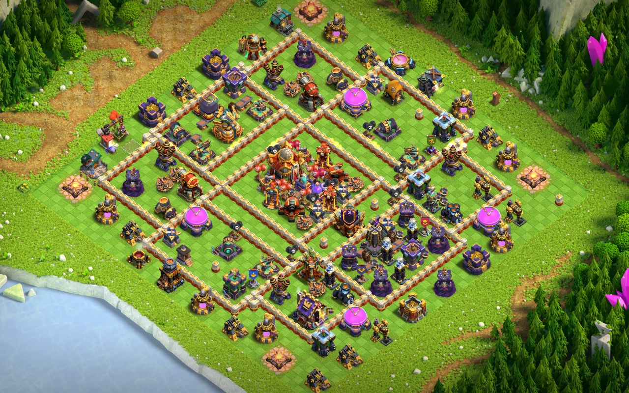 Town Hall 16 Trophy Base layout by Alexander