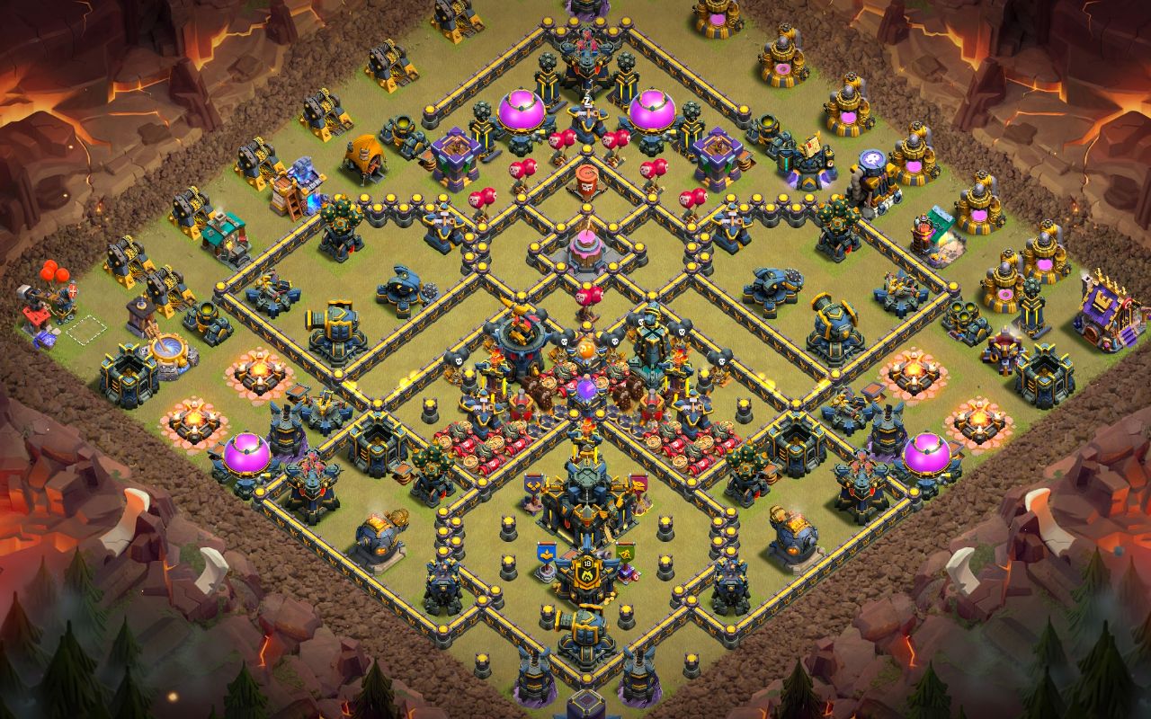 Town Hall 17 War Base layout by Jastineeex